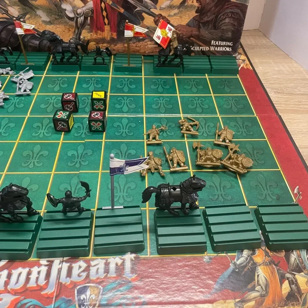 Vintage Lionheart Board Game Parker Brothers Medieval Warfare Strategy Complete